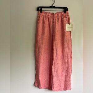 Cynthia Rowley Summer Red 100% Linen Pant Bottom- Medium 🌻- NWT 🔥